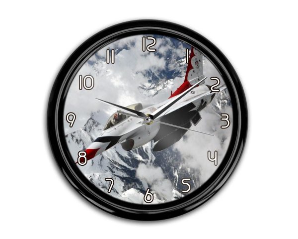 US AirForce Show Fighting Falcon F16 Printed Wall Clocks Fashion