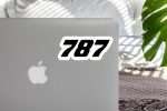 787 Flat Text Designed Stickers Sale