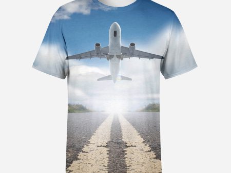 Taking off Aircraft Printed 3D T-Shirts Discount