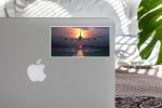 Super Airbus A380 Landing During Sunset Designed Stickers Fashion