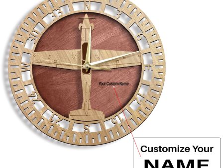 1st Flying Training Squadron T-6 Texan II Designed Wooden Wall Clocks Online Sale