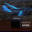 Turning Boeing 747 Designed 3D Lamp Online Hot Sale