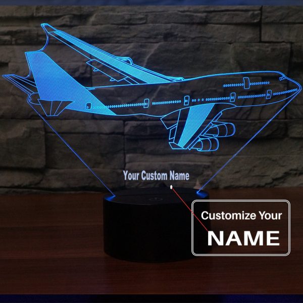 Turning Boeing 747 Designed 3D Lamp Online Hot Sale