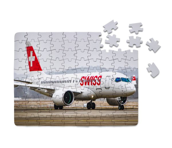 Swiss Airlines Bombardier CS100 Printed Puzzles Fashion