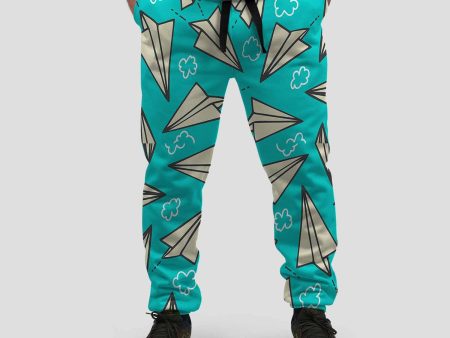 Super Cool Paper Airplanes Designed Sweat Pants & Trousers Discount