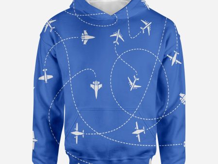 Travel The World By Plane (Blue) Printed 3D Hoodies For Discount