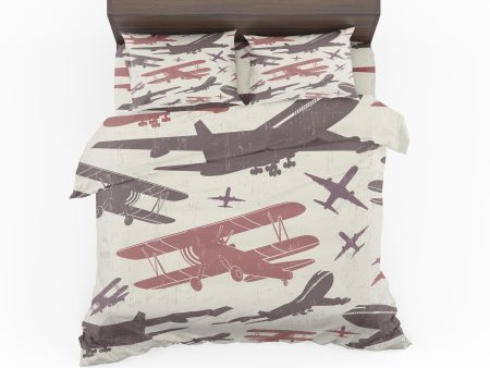 Vintage & Jumbo Airplanes Designed Bedding Sets Online