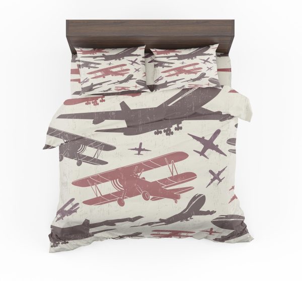 Vintage & Jumbo Airplanes Designed Bedding Sets Online