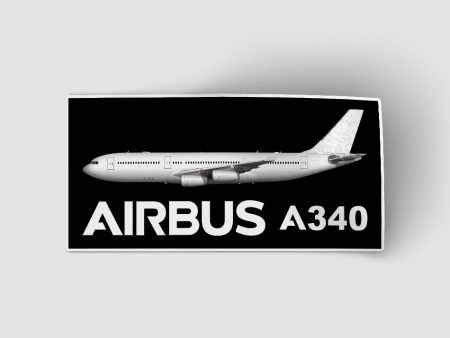 The Airbus A340 Designed Stickers Online Sale