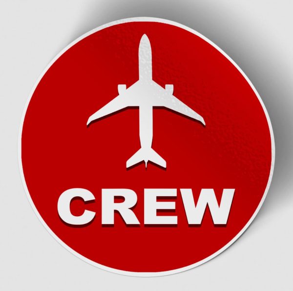 Crew & Circle (Red) Designed Stickers For Cheap