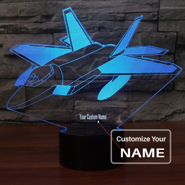 Very Detailed Fighting Falcon F35 Designed 3D Lamp on Sale