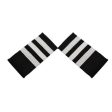 Super High Quality Pilot Epaulettes (1,2,3,4 Silver Stripes) Online