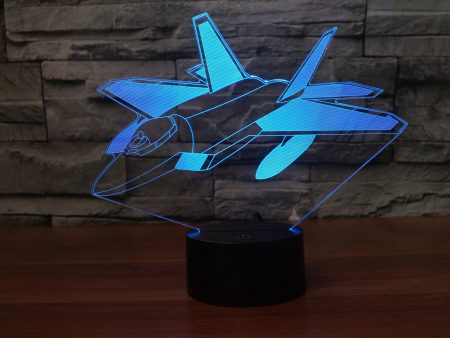 Very Detailed Fighting Falcon F35 Designed 3D Lamp on Sale