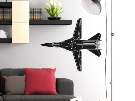 Superjet from Above Designed Wall Sticker Cheap