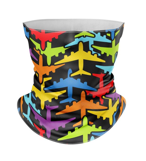 Super Colourful Airplanes Designed Full Face & Ski Masks For Discount