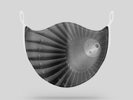 Super View of Jet Engine Designed Face Masks For Sale