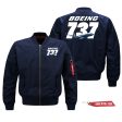 Super Boeing 737+Text Designed Pilot Jackets (Customizable) Hot on Sale