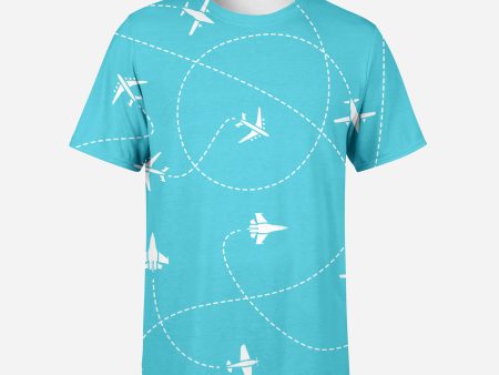 Travel The World By Plane Printed 3D T-Shirts Online Hot Sale