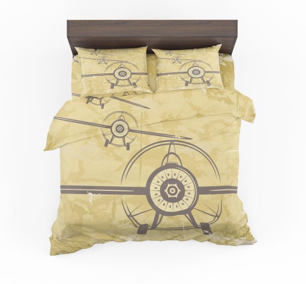 Super Vintage Propeller Designed Bedding Sets For Cheap