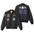 US Air Force + Patches Designed 3D Pilot Bomber Jackets For Sale