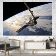 World View from Space Printed Canvas Posters (1 Piece) For Cheap