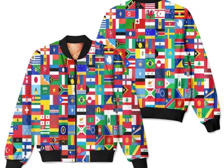 World Flags Designed 3D Pilot Bomber Jackets Online