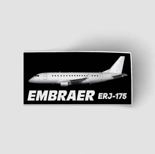 The Embraer ERJ-175 Designed Stickers Cheap