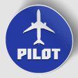 Pilot & Circle (Blue) Designed Stickers Supply