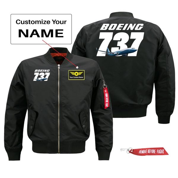 Super Boeing 737+Text Designed Pilot Jackets (Customizable) Hot on Sale