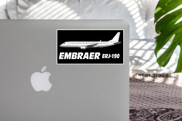 The Embraer ERJ-190 Designed Stickers Fashion