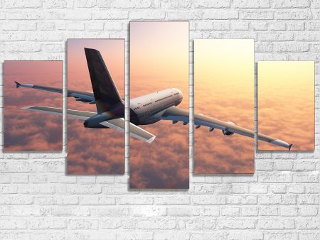 Super Cruising Airbus A380 over Clouds Multiple Canvas Poster Online