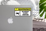 Warning! Aviation Designed Stickers Supply