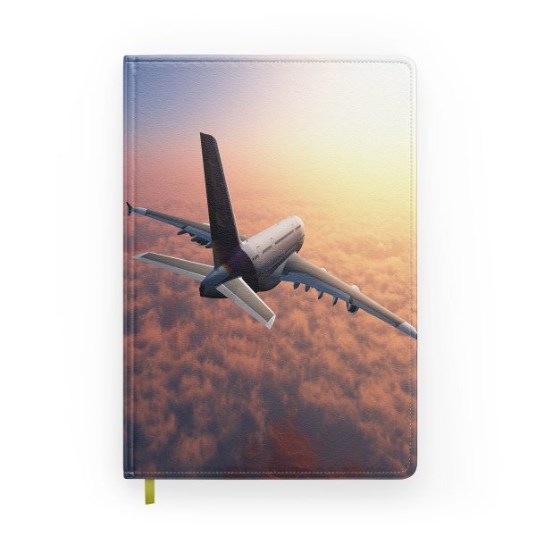 Super Cruising Airbus A380 over Clouds Designed Notebooks Online now