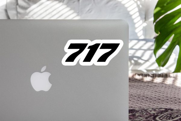 717 Flat Text Designed Stickers Cheap