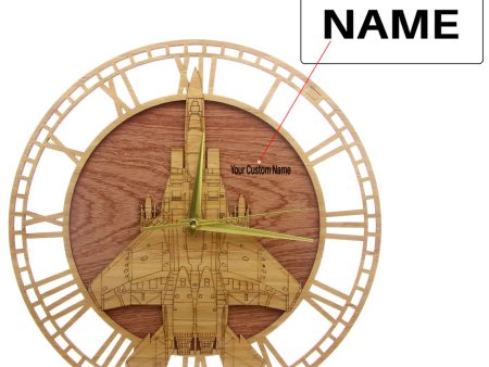 Super Cool Fighter Jet Designed Wooden Wall Clocks Sale