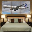 United Airways Boeing 777 Printed Canvas Posters (3 Pieces) Cheap