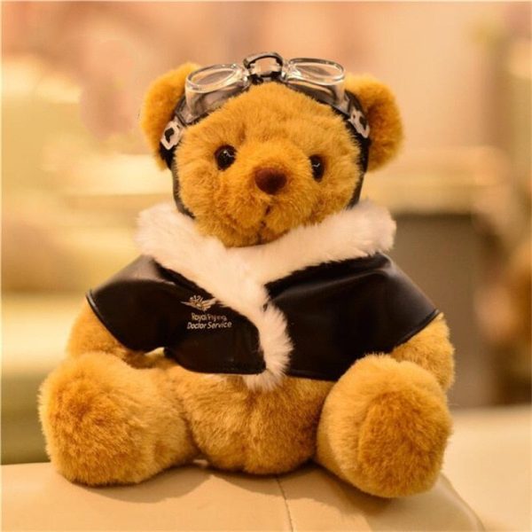 Top Quality (25cm) Funny Pilot Teddy Bear Hot on Sale