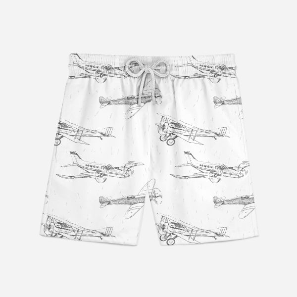 Super Aircrafts Designed Swim Trunks & Shorts For Cheap