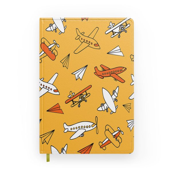 Super Drawings of Airplanes Designed Notebooks Fashion