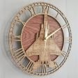 Super Cool Fighter Jet Designed Wooden Wall Clocks Sale