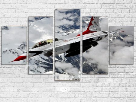 US Air Force Show Fighting Falcon F16 Printed Multiple Canvas Poster For Discount