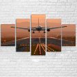 Super Cool Landing During Sunset Printed Multiple Canvas Poster Discount