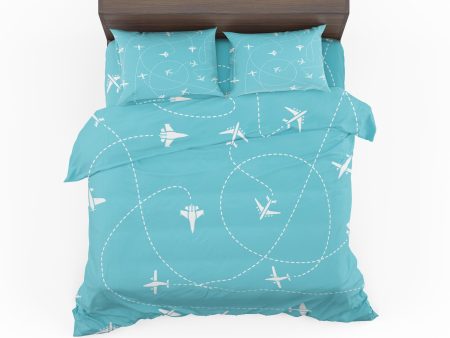 Travel The World By Plane Designed Bedding Sets Online now