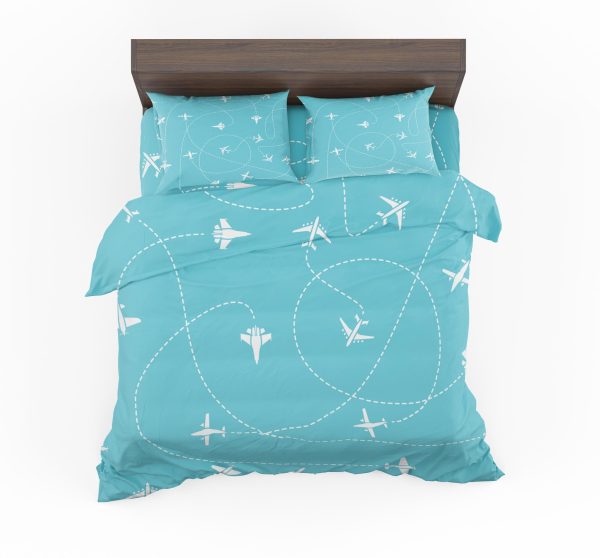 Travel The World By Plane Designed Bedding Sets Online now