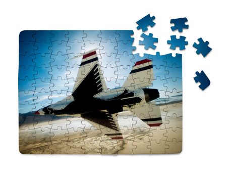 Turning Right Fighting Falcon F16 Printed Puzzles For Sale