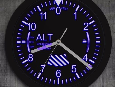 Super Altimeter Wall Clock with Led Feature Online