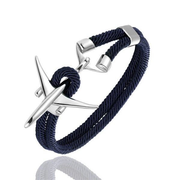 (Edition 2) Boeing 777 Airplane Designed Rope Leather Bracelets Online