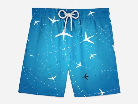 Travelling with Aircraft Designed Swim Trunks & Shorts Online now