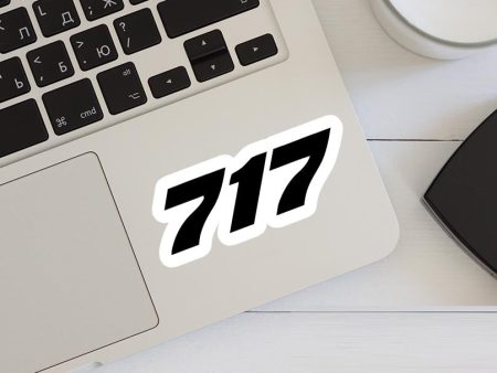 717 Flat Text Designed Stickers Cheap