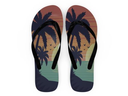 Tropical Summer Theme Designed Slippers (Flip Flops) Online now